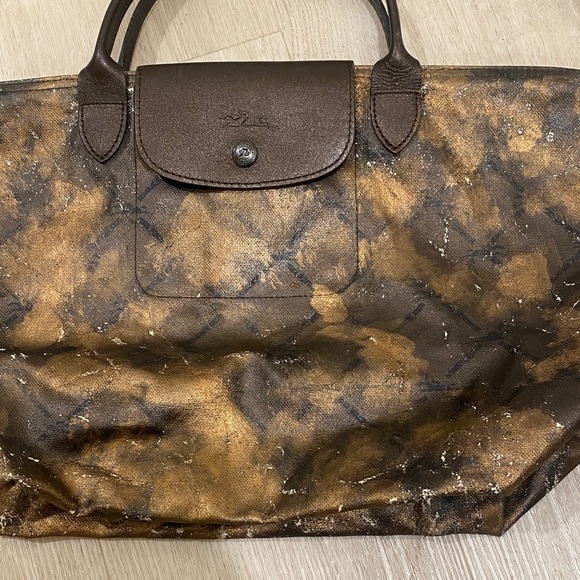 Longchamp Canvas Le Pliage Tote Handbag France - Picture 7 of 7